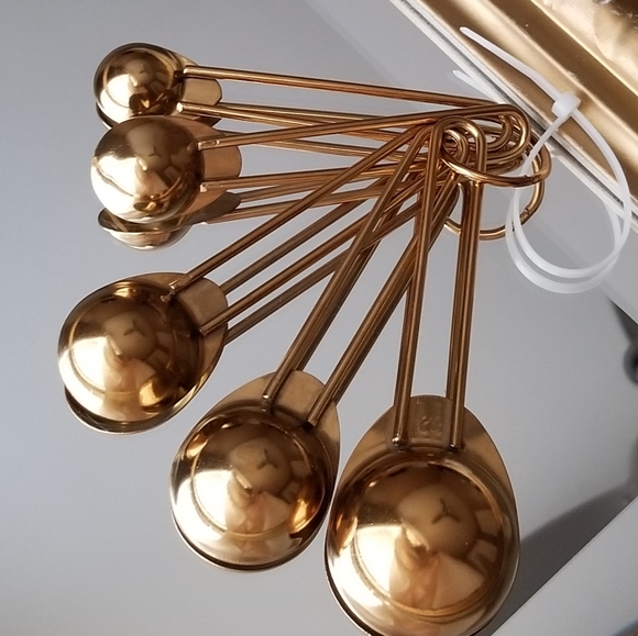 ❗Stainless Steel Measuring Spoon Set in Gold Set of 5❗